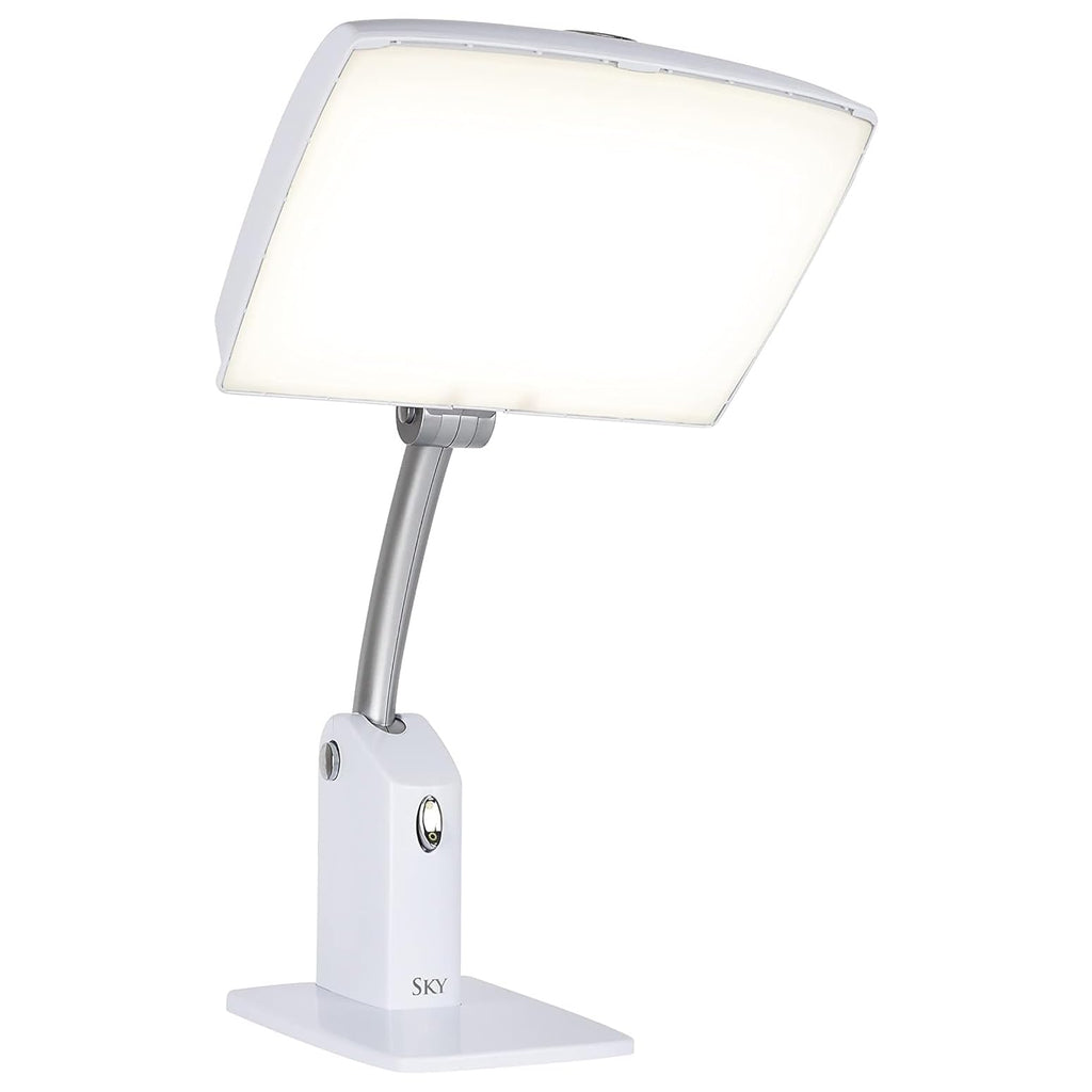 Carex Day-Light Sky Bright Sunlight Therapy Lamp, 10000 LUX Therapy Lamp at 12 Inches, LED Bright White Light with Adjustable He