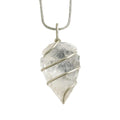 Immer Healing Crystal Necklace With AntiTarnish, Stainless Steel Chain For Men & Women | Clear Quartz Raw Stone Pendant | Spiri