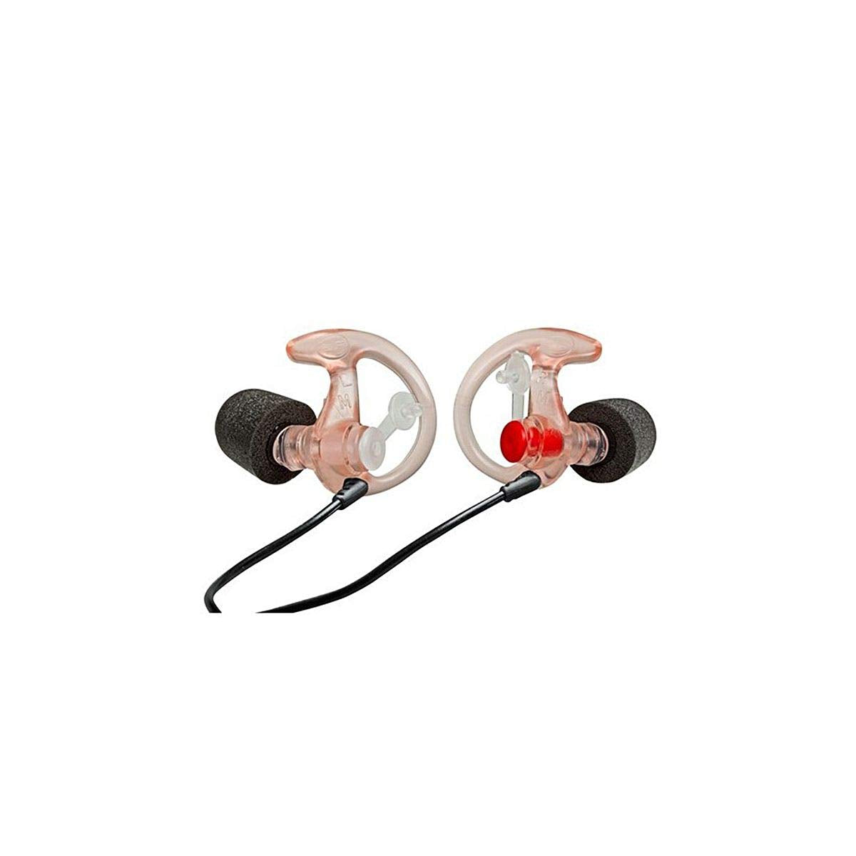 SureFire EP7 Sonic Defenders Ultra filtered Earplugs w/ Comply Canal Tips, reusable, Clear, Medium
