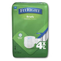 Medline FitRight Incontinence Diapers, Specialty Size Adult Diapers, For Men And Women, Maximum Protection, Waist Size 65 -94 , 