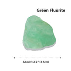 Apengshi Green Fluorite Raw Crystals 2PCS Natural Rough Rocks Healing Crystal and Stones DIY Raw Stones Meditation Fountain Gard