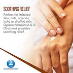 Dynarex Vitamins A & D Ointment, Ointment with Vitamin A and Vitamin D Skin Protectant, for Diaper Rash and Discomfort, White, 4