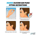 HEAROS Reusable Kids Ear Plugs for Swimming - Floating Silicone Putty, One Size Fits All Mouldable for Ultimate Comfort, Waterpr