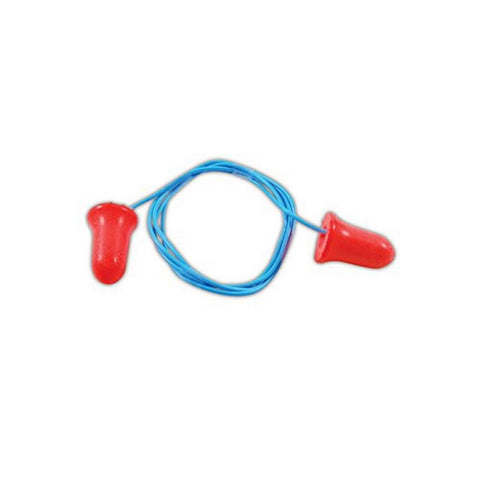 Honeywell MAX-30 Howard Leight Max-30 Max Disposable Foam Corded Earplugs, 100 Pairs, One Size, Red with Blue Chord (Pack of 100