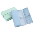 Xiaokeis 2 Pcs Pill Organizer, Travel Pill Organizer, Pocket Pharmacy with 7 Compartments Design, Magnetic Travel Pill Box Pill 