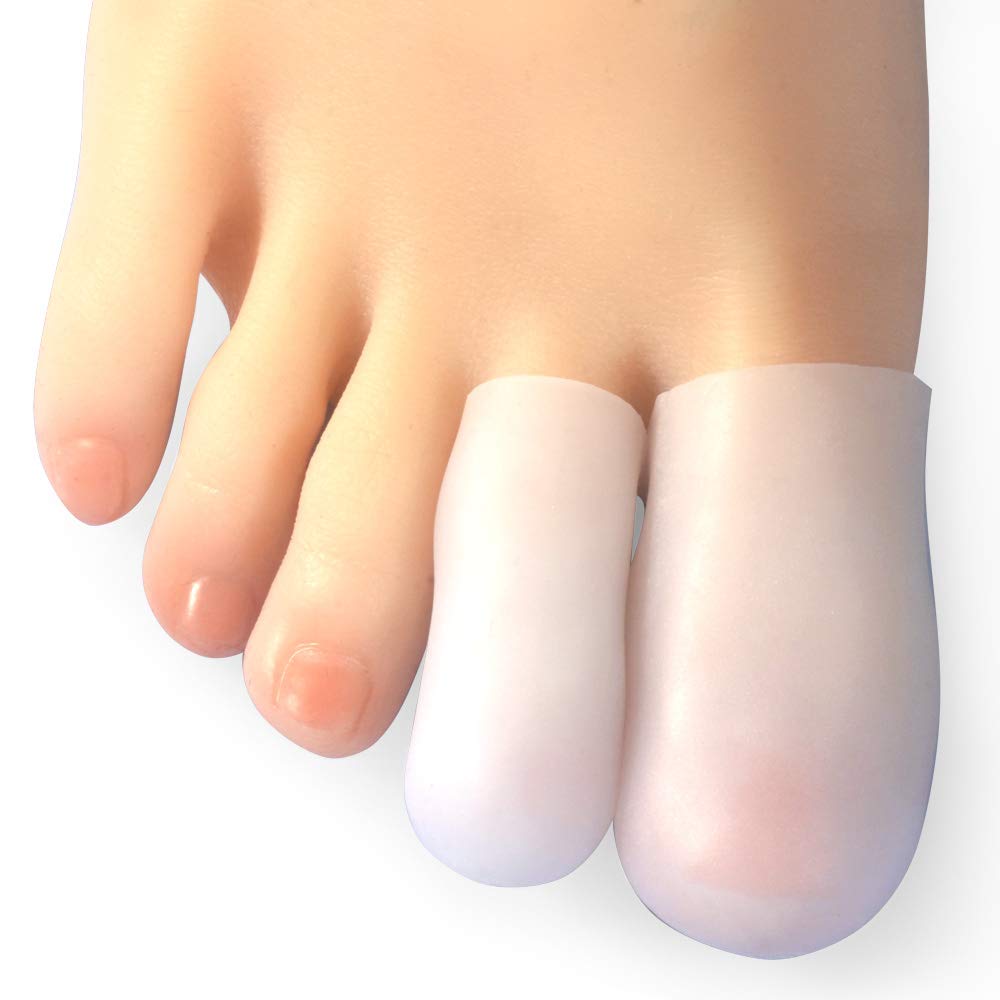 Hoogoo 10 Pack Big Toe Caps and Protectors, Gel Toe Covers, Protect Toe from Rubbing, Ingrown Toenails, Corns, Blisters, Hammer