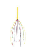 Kikkerland Colorful Handheld Portable Hair Head Scratcher Scalp Whisk Stress Relief, Relaxation, Massager