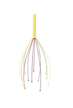 Kikkerland Colorful Handheld Portable Hair Head Scratcher Scalp Whisk Stress Relief, Relaxation, Massager