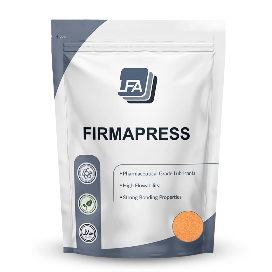 Firmapress Pill Mix Powder for Tablet Press Machine - Orange 1 kg (2.2 pounds) - All-in-One Pharmaceutical-Grade Pill Binding Ex