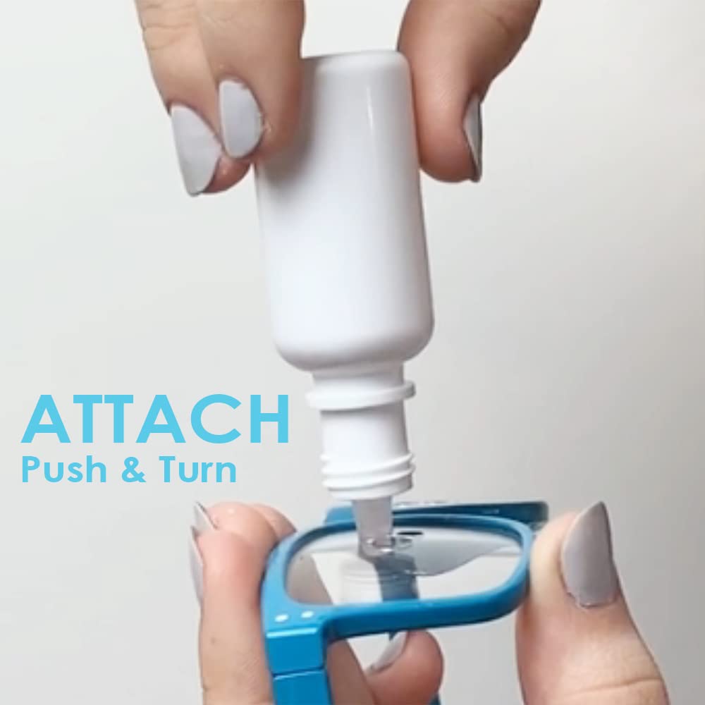 Eye Drop Aid for Bottles, Pipettes, and Vials | Eye Drop Guide for Seniors and Elderly, Eye Drop Dispenser, Eye Drop Applicator,