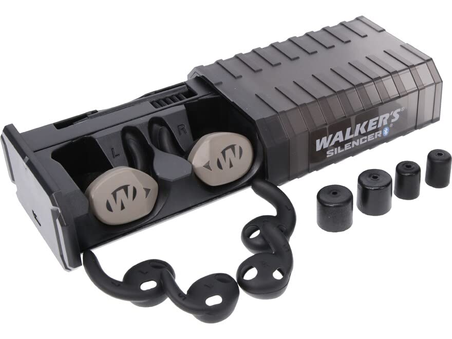 Walkers Silencer 2.0 FDE Bluetooth Rechargeable Electronic Ear Plugs (NRR 24dB)