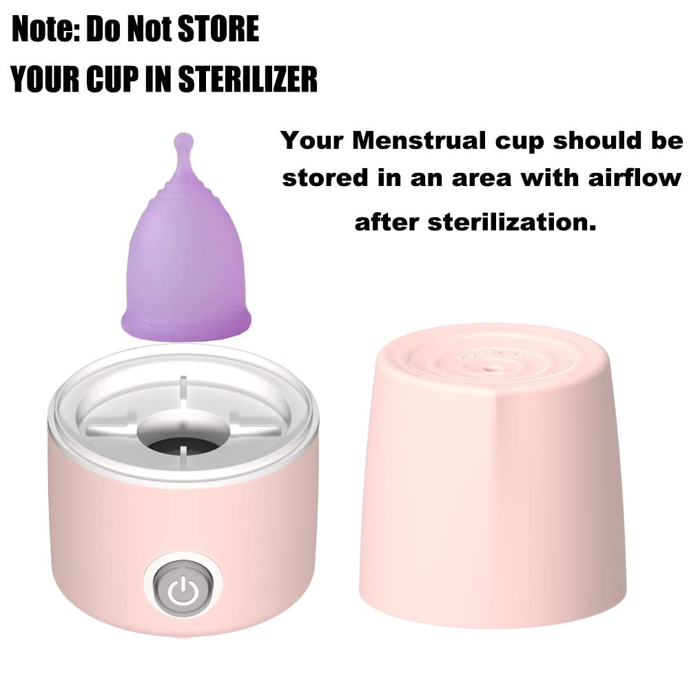 Mottery Menstrual Cup Sterilizer Period Cup Steamer Cleaner Machine High Temperature Wash Your Cup 99.9% Dirty 8 Minutes - Femin