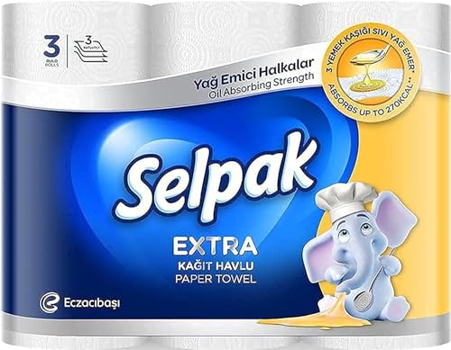 Selpak Calorie Absorber Kitchen Towel Paper Tissue  3 Roll
