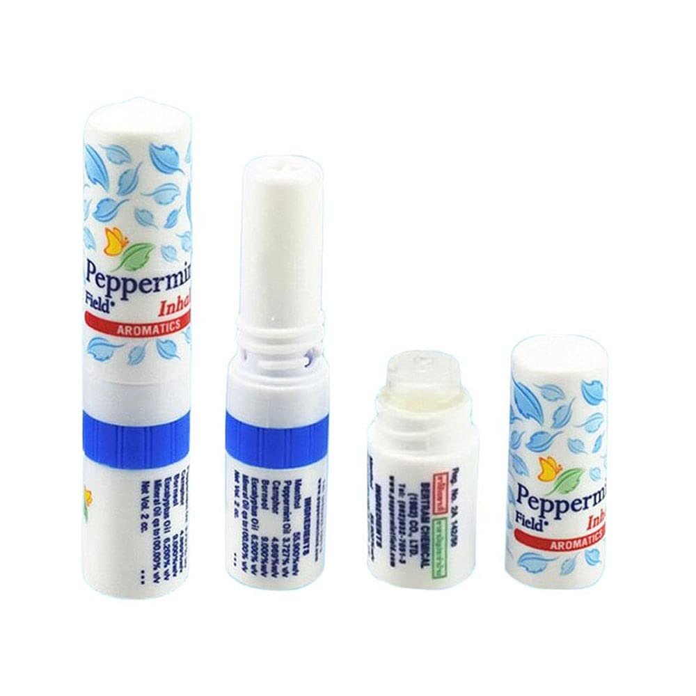 Peppermint Field Nasal Inhaler - Strong Peppermint Thai Inhaler - Pack of 6