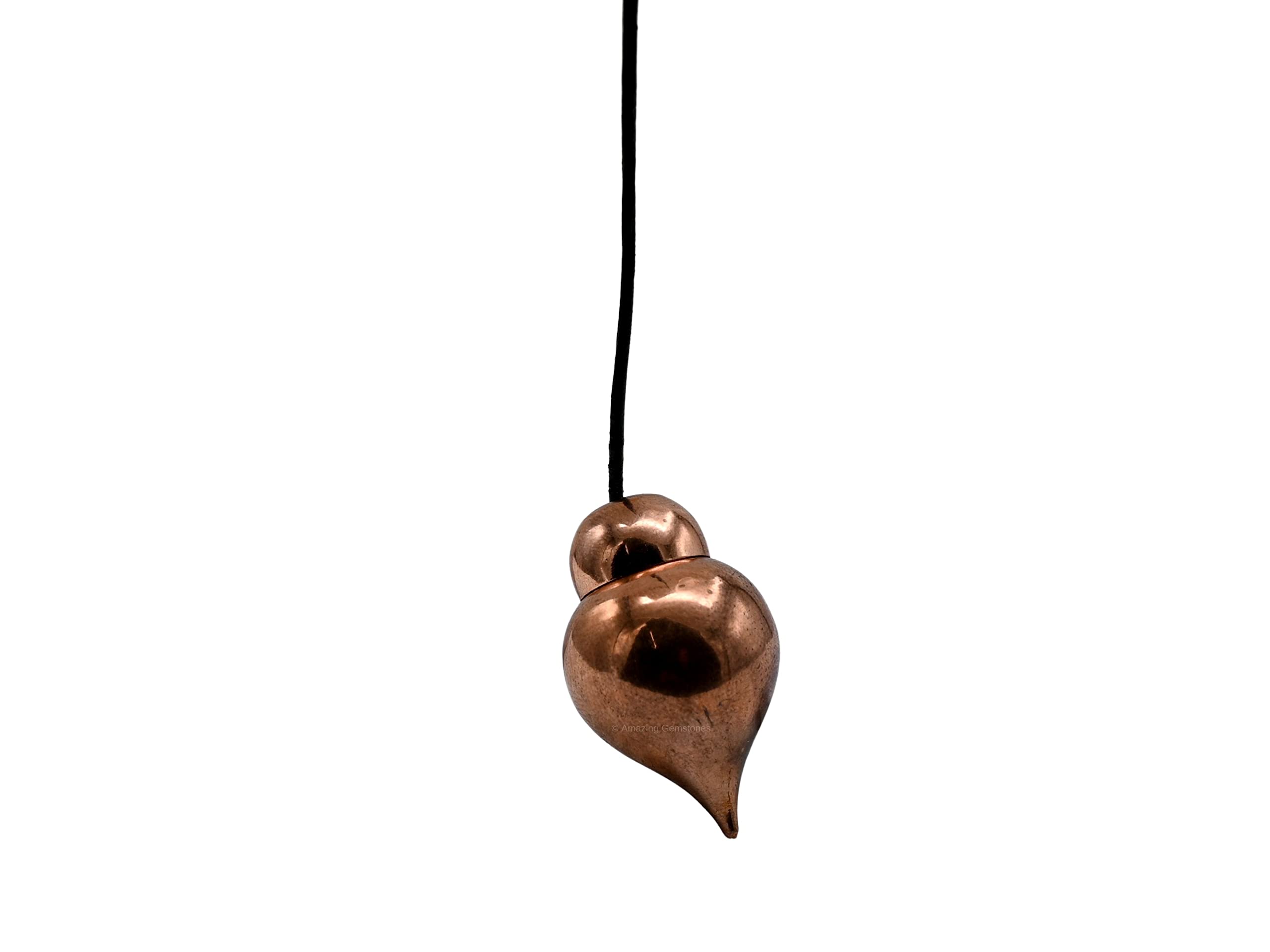 Amazing Gemstone Healing Metal Pendulums for Divination, Rose Gold Tear Drop Steel Copper Pendulum High Energy Pendulo de Bronce