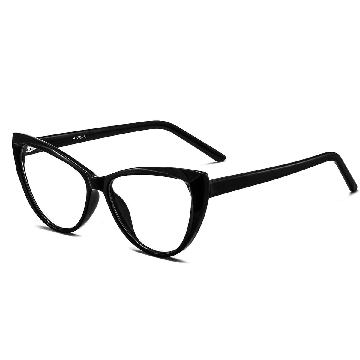 ANRRI Vintage Cat Eye Blue Light Blocking Glasses Women Trendy Cateye Non Prescription Eyeglasses Computer Gameing Glasses Anti