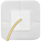 40 Pcs Feeding Tube Covers G Peg Tube Holder Split Drain Adhesive Bandages for Dialysis Catheter 4 x 4 Island Dressing Bordered