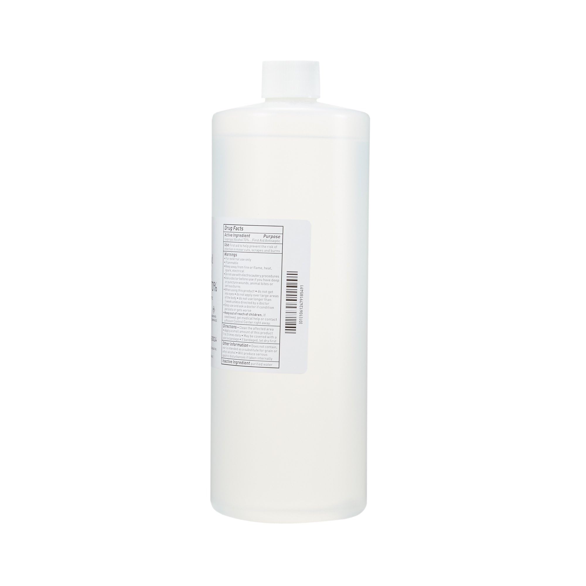McKesson Isopropyl Rubbing Alcohol 70% [2 Count] USP First Aid Antiseptic, 32 oz