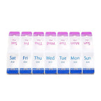 Wopanxye Daily Pill Case Organizer, 7-Day Weekly Medicine Planner Organizer, AM PM, Large Tray 14-Compartment Meds Box Container