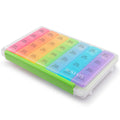 Sukuos Monthly Pill Organizer 28 Day, Large Moisture-Resistant Pill Box Cases with Dust-Proof Box and Clear Lid for Vitamin/Fish