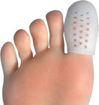 Hoogoo Big Toe Cap, 10 Pcs Breathable Toe Protector Toe Cover Sleeves with Holes, Provides Relief from Missing or Ingrown Toenai