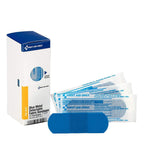 First Aid Only FAE-3010 SmartCompliance Refill Blue Metal Detectable Bandages, 1 x 3 Inch, 25 Count