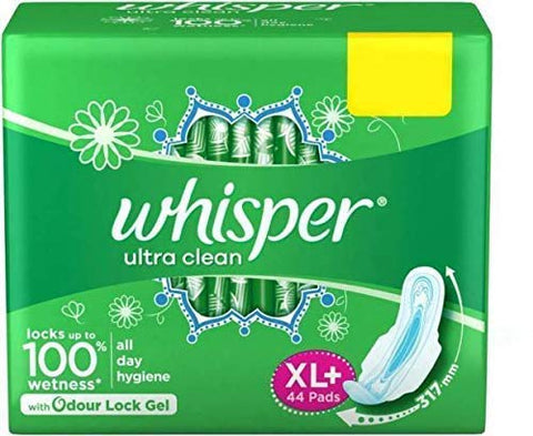 Whisper Ultra Sanitary Pads - 44 Count (Extra Large)