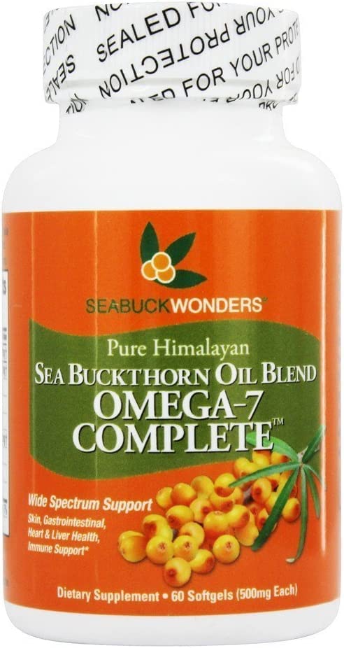 Omega-7 Complete - Sea Buckthorn Berry Plus Seed Oil - 60 gels/500mg