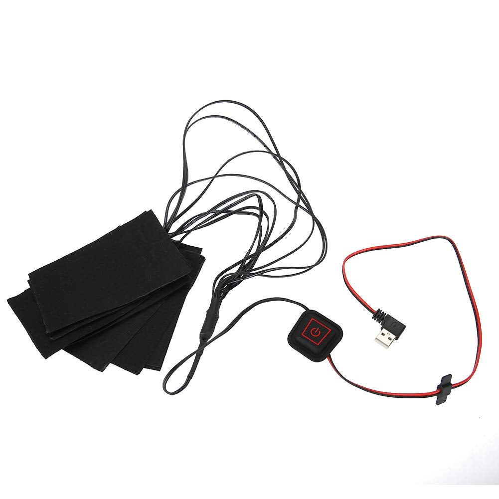 Clothes Heating Pad,5V 2A Lightweight Electric USB Heated Pad Accessory for Outdoor & Indoor & Camping (8In1 Heating Pad) USB He
