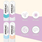 Nasal Inhaler Stick Set of 4 - Natural Essential Oil Nasal Sticks for Breathing, Focus & Relaxation - Portable Aromatherapy Nose