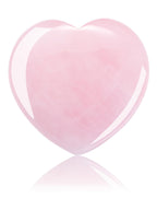 Jovivi 60mm Large Rose Quartz Crystal Heart Healing Crystals Heart Stones Polished Pocket Love Gemstones Chakra Reiki Energy Bal
