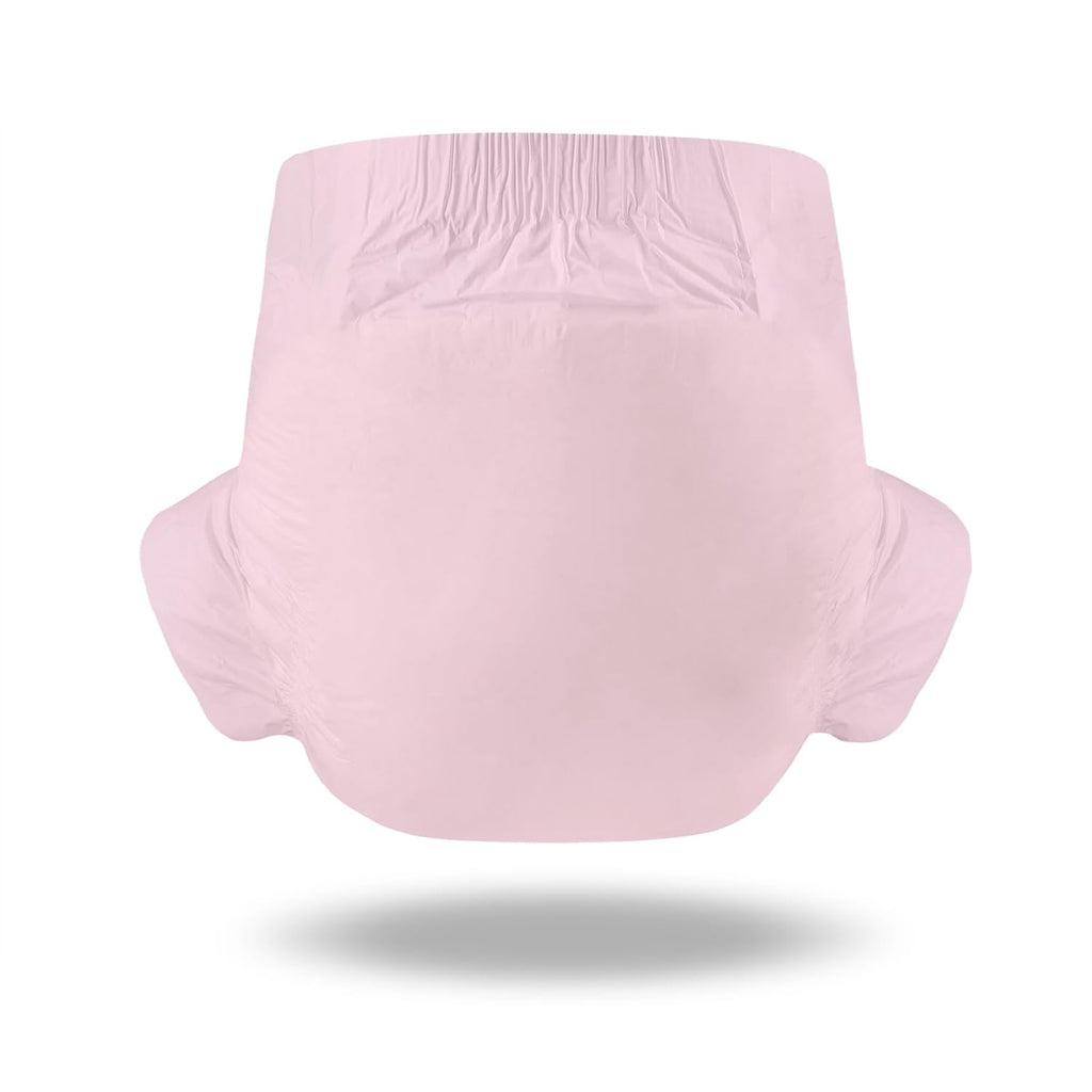 CutiePlusU Disposable Adult Diaper Heavy Absorption Dry Surface Adult Diapers All Night- Pink 10 Pieces