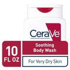 CeraVe Soothing Body Wash for Dry Skin | Shower Oil for Sensitive, Dry, Itchy, and Eczema-Prone Skin | Fragrance Free & Paraben
