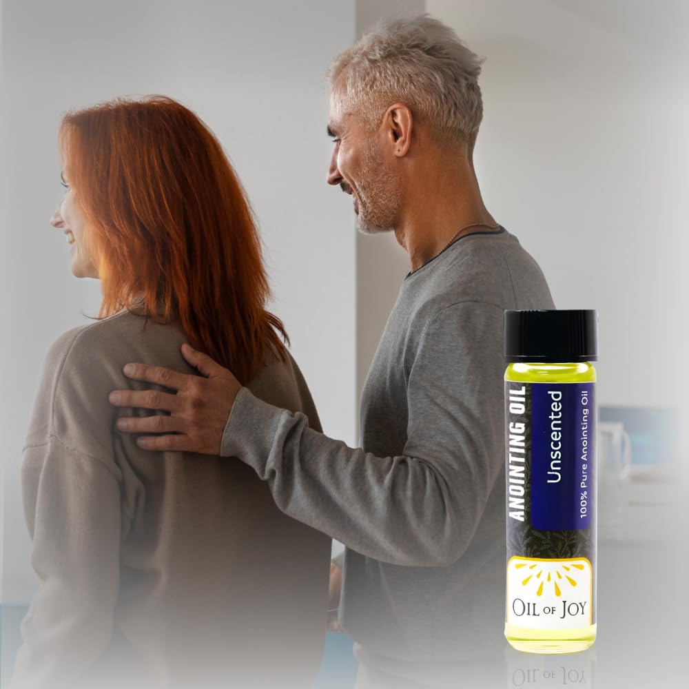 Anointing Oil Unscented for Prayers 1/4oz Pack of 6 by Oil of Joy Represents The Holy Spirit and Healing, Peace, Strength, Prote