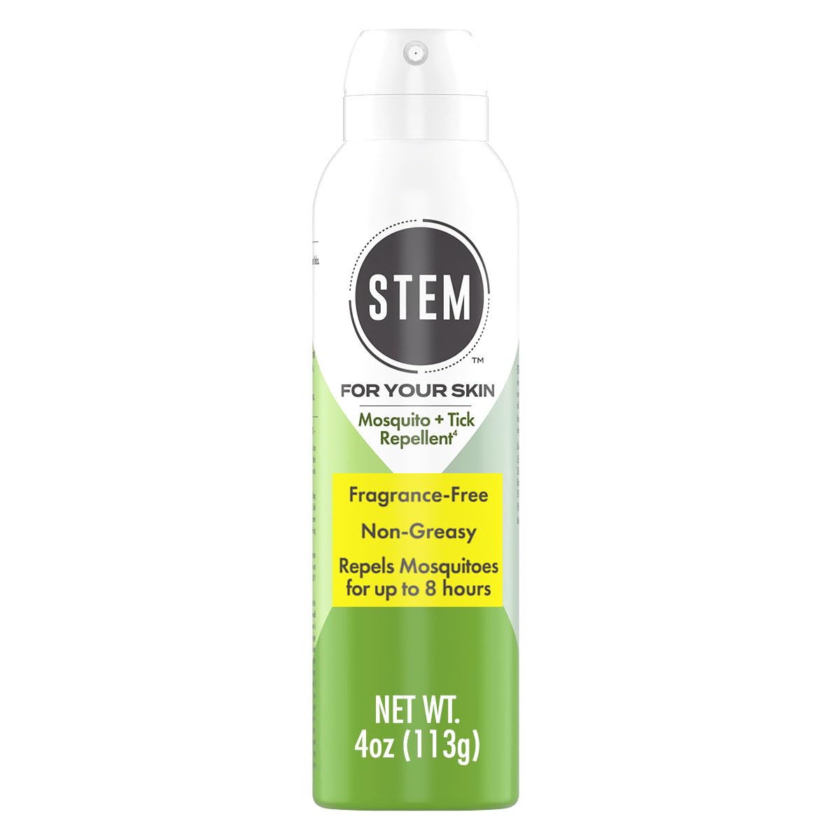 STEM Repels Mosquitoes And Ticks, Mosquito Repellent and Tick Spray, Picaridin Bug Spray, Fragrance-Free, 4 oz