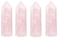 Healing Crystal Wands  2 Rose Quartz Crystal Points 6 Faceted Reiki Chakra Meditation Therapy 4 PCS