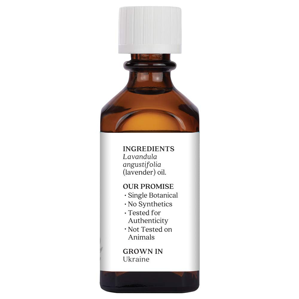 Aura Cacia 100% Pure Lavender Essential Oil | GC/MS Tested for Purity | 60 ml (2 fl. oz.) | Lavandula angustifolia