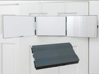 Floxsee Portable Adjustable Tri-Fold Mirror for Home or Travel  (Charcoal)