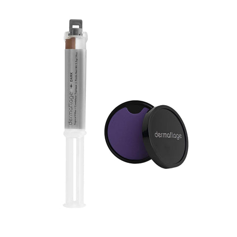 Dermaflage Scar Filler Kit - Dark - Deep Scar Cover and Waterproof Concealer for Acne Scars Wrinkles, and Ice Pick Scars Makeup,