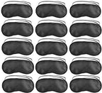 SKEMIX Pack of 40 Eye Mask Shade Cover Blindfold Night Sleeping, with Nose Pad, Blindfold Game Games Relax Cover Black