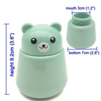 CoaGu 2-Pack Bear Pill Crushers - BPA-Free Dual Grinders, FDA-Compliant Fine Powder, Nursing Home & Travel Essentials