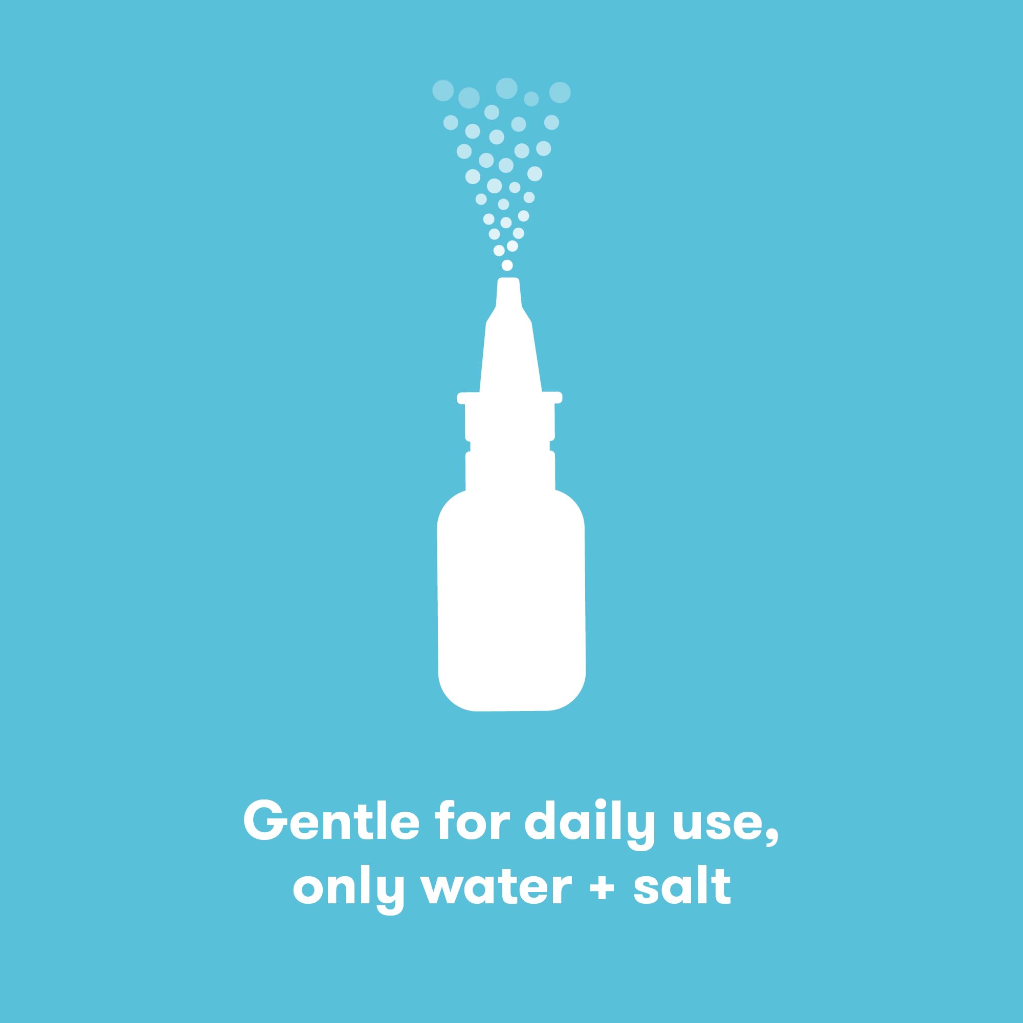 Frida Baby NoseFrida Saline Mist Spray, Baby Saline Nasal Spray, Nasal Spray Decongestant to Soften Nasal Passages, Baby Saline