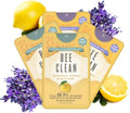 Bee Clean Organic Beeswax Hand Sanitizer Pocket Spray (2 Lavender Oil and 2 Citrus & Peppermint- Combo)