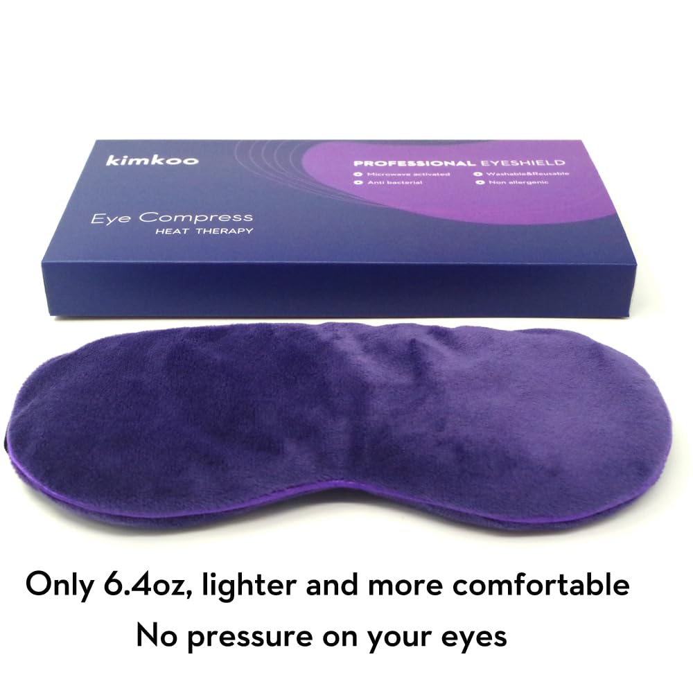 Kimkoo Moist Heat Eye Compress&Microwave Hot Eye Mask for Dry Eyes