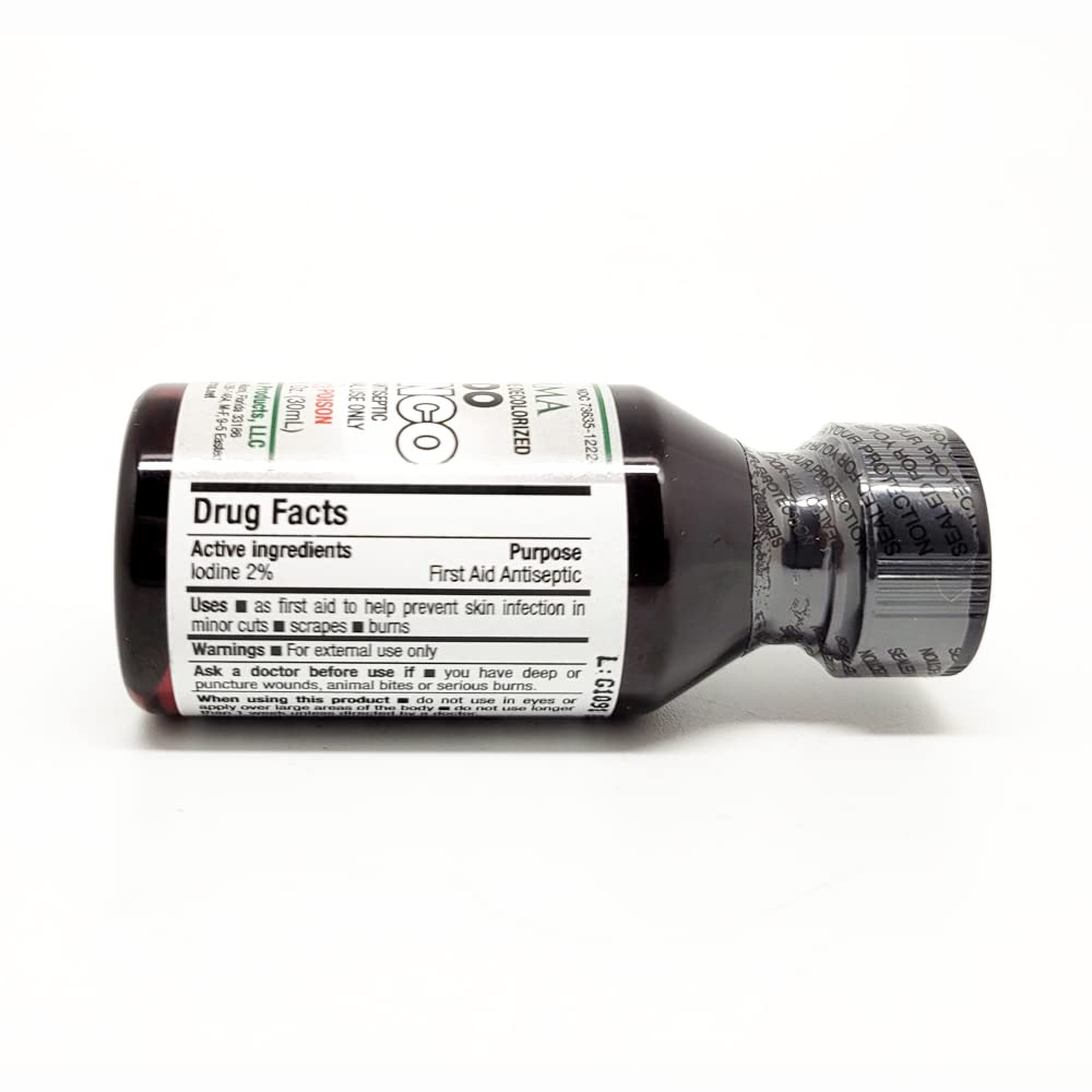 Germa Iodine Tincture Decolorized Colorless White Clear Iodo YODO Blanco Liquid