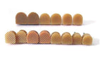 TUPWEL 6 Pairs 8 mm 9 mm 10 mm U Shaped Non-Slip Tip High Heel Cap Shoe Repair Protectors Replacement Dowels Pads Cups(Beige)