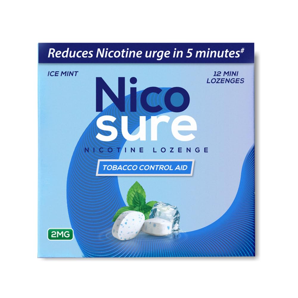 Nicosure Lozenge  Pack Of 336 Pcs | Icemint Flavour | Mini Size Max Flavour