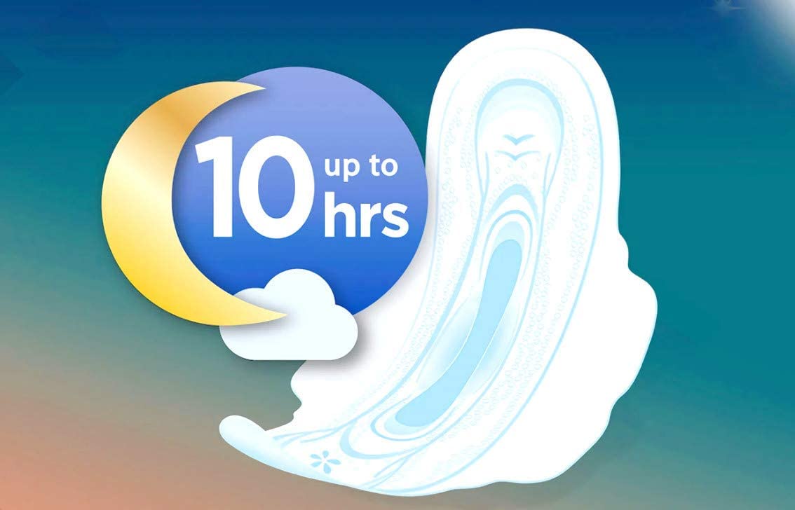 Always Always Ultra Thin Size 4 Overnight Pads with Wings Unscented 80 Ct.