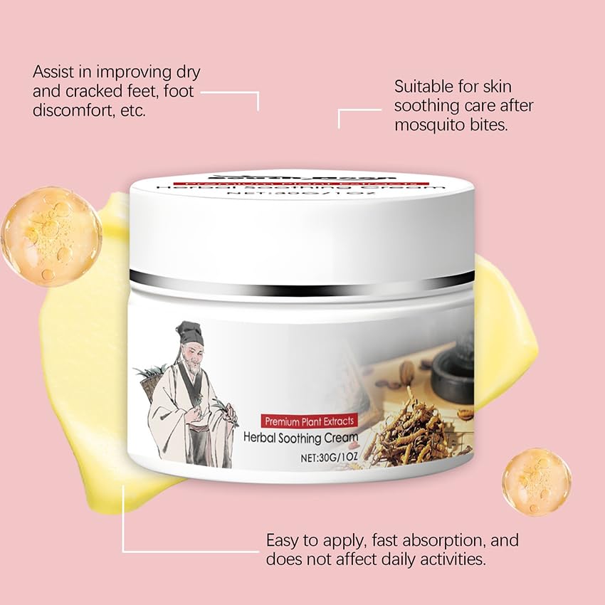 zimumoda Herbal Body Care Cream - Relieves Dry and Tight Skin, Soothing Skin | Relieves Itching, Rich in Menthol, Calendula & De