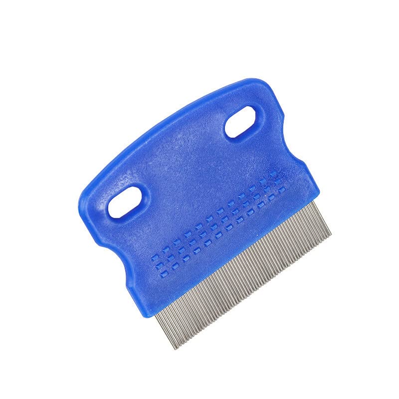 MauSong Lice Hair Comb Brushes Fine Egg Dust Nit Free Removal Stainless Steel Hair Accessories(Blue)